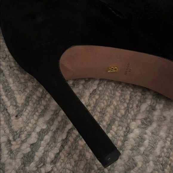 Chic Black Heeled Boots for Women - worn twice! Excellent condition like new - Picture 5 of 6